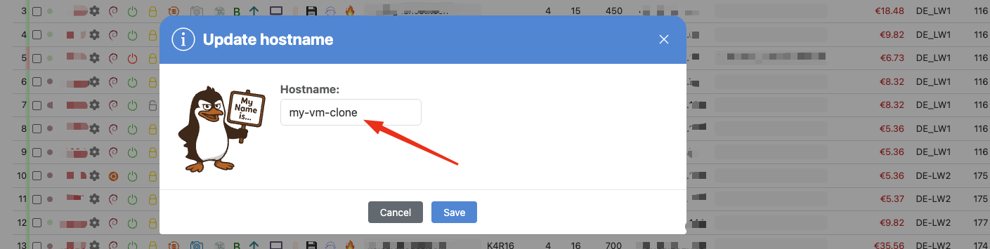 Change Hostname